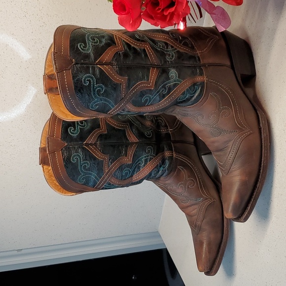 Wms LUCCHESE Western Style boots (sz 7B) - Picture 1 of 11